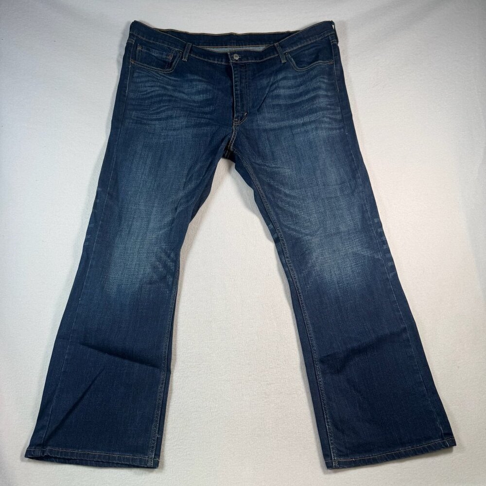 Levis Jeans Mens 44 Blue 527 Straight Leg Relaxed Fit Mid Rise Dark Wash
